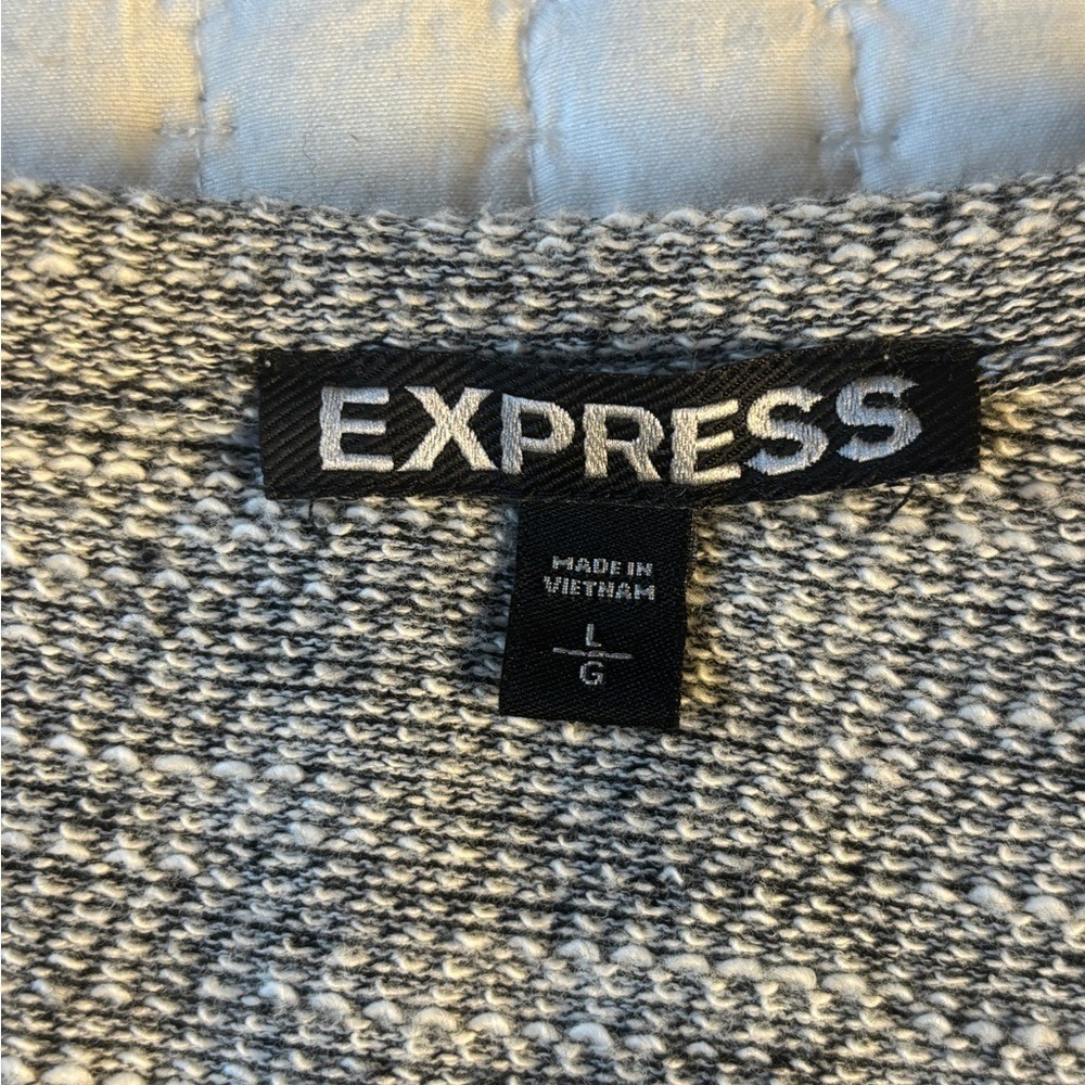 ✨ Express Embellished Knit Open-Front Cardigan | Size‎ L  Office Chic Minimalist - Picture 3 of 8